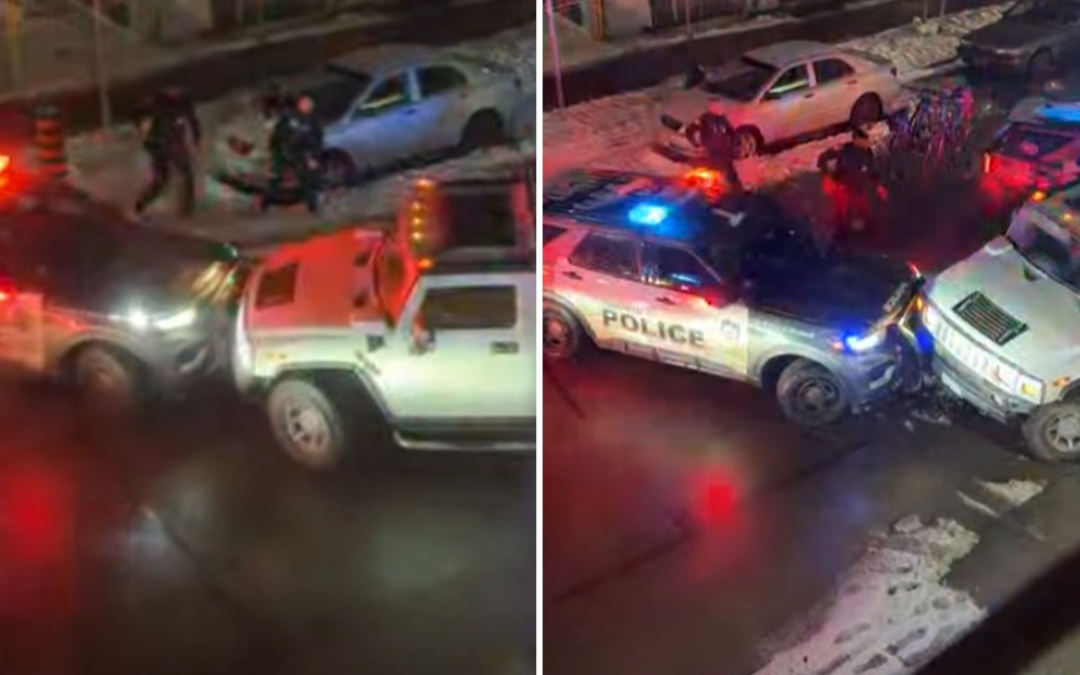 Policía arresta a sospechoso en libertad bajo fianza tras robar un Hummer y embestir patrullas en Toronto